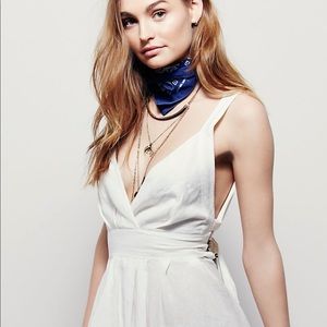 Free People Mini for You White Halter Dress